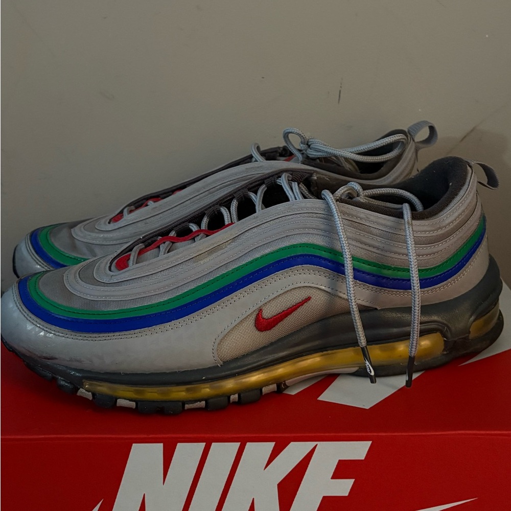 Nike Air Max 97 Nintendo Shoes - Gray and Blue